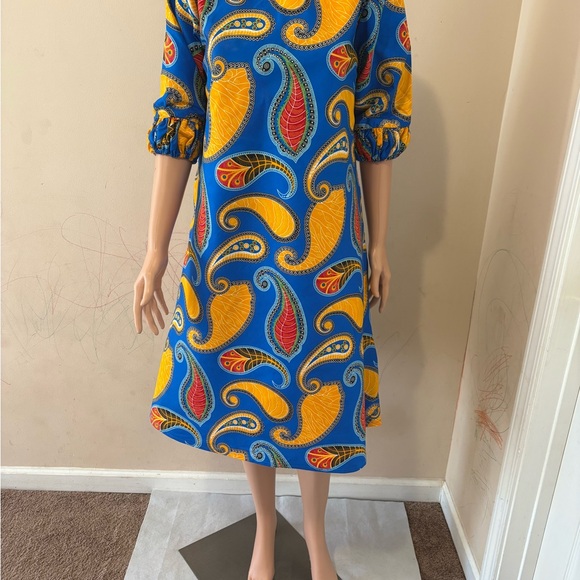 BEAUTIFULL AFRICAN PRINT DRESS FOR WOMEN. ANKARA WAX DRESS. COTTON - Picture 6 of 10